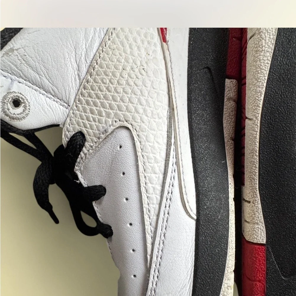 Toddler Jordan 2 White and Red Sneakers size 10c